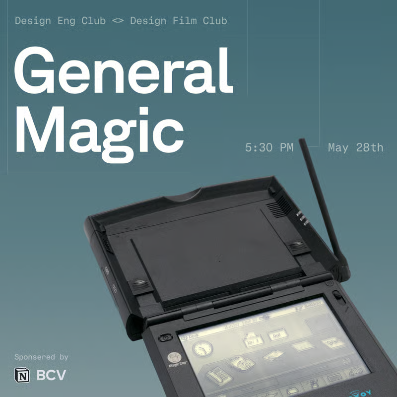 General Magic documentary screening event poster