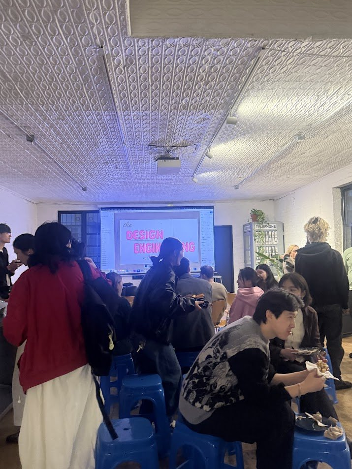 Building interactive interfaces and art night at Design Eng Club